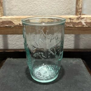 SEAFOAM GREEN VETRERIA ETRUSCA WATER GLASS TUMBLER ITALY